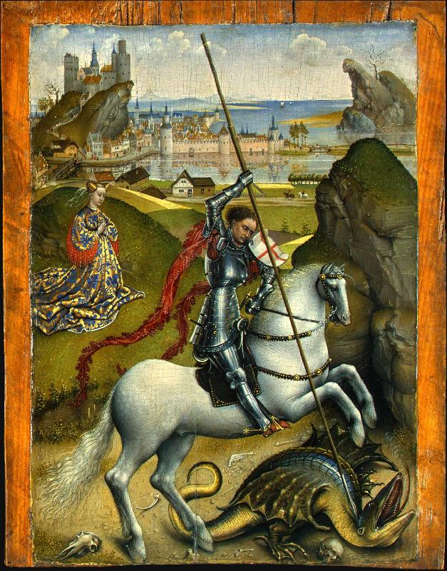 Rogier van der Weyden Saint George and the Dragon china oil painting image